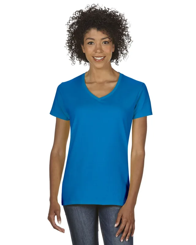 Gildan Ladies' Heavy Cotton V-Neck T-Shirt — view 34