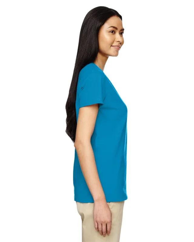 Gildan Ladies' Heavy Cotton V-Neck T-Shirt — view 37
