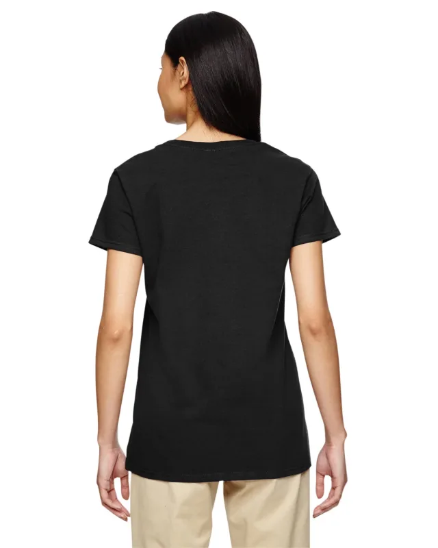 Gildan Ladies' Heavy Cotton V-Neck T-Shirt — view 38