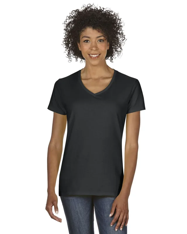 Gildan Ladies' Heavy Cotton V-Neck T-Shirt — view 41