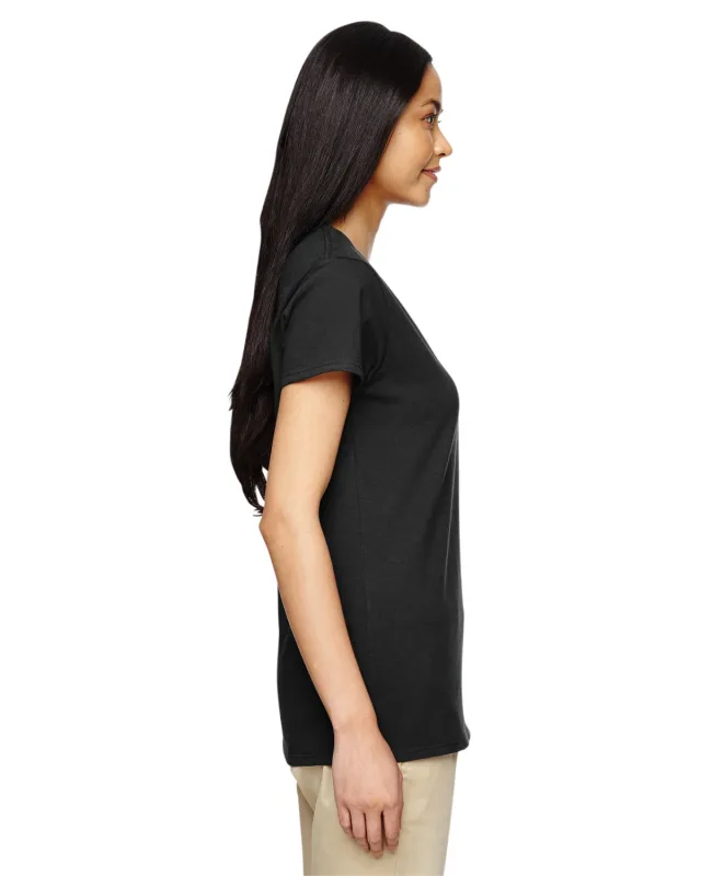 Gildan Ladies' Heavy Cotton V-Neck T-Shirt — view 44