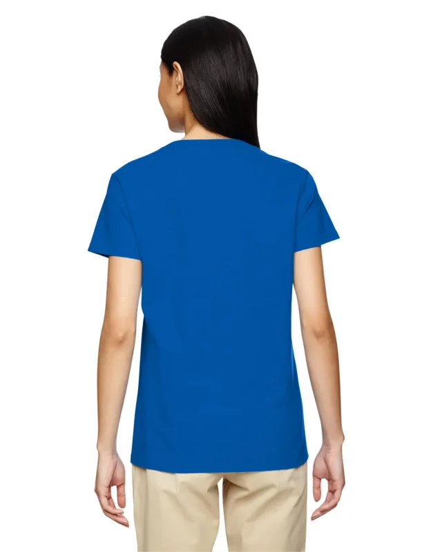 Gildan Ladies' Heavy Cotton V-Neck T-Shirt — view 45