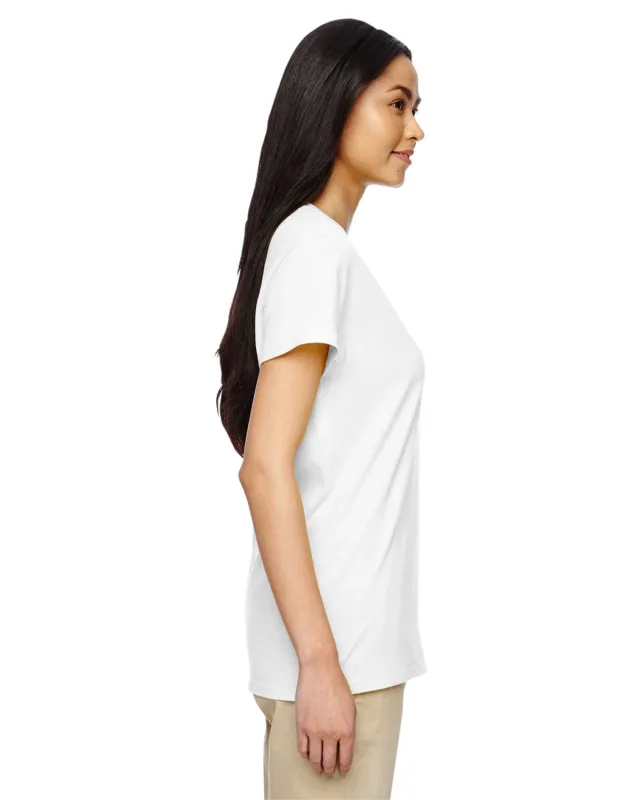 Gildan Ladies' Heavy Cotton V-Neck T-Shirt — view 7