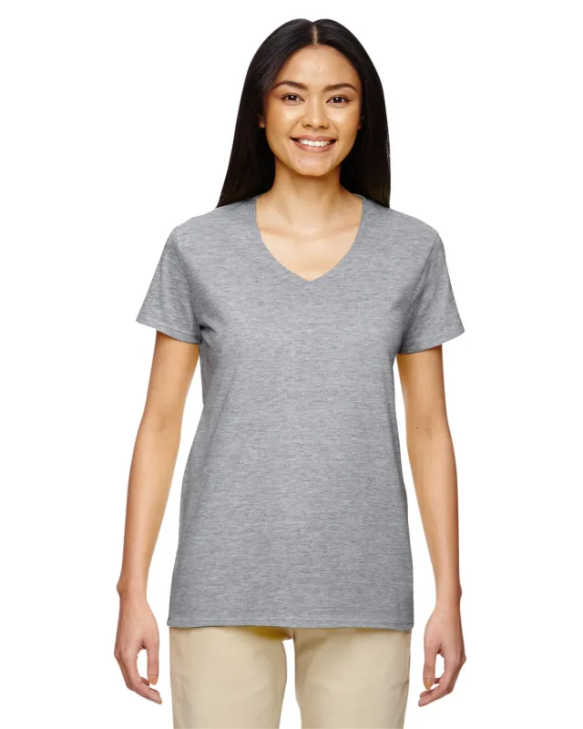Gildan Ladies' Heavy Cotton V-Neck T-Shirt — view 72