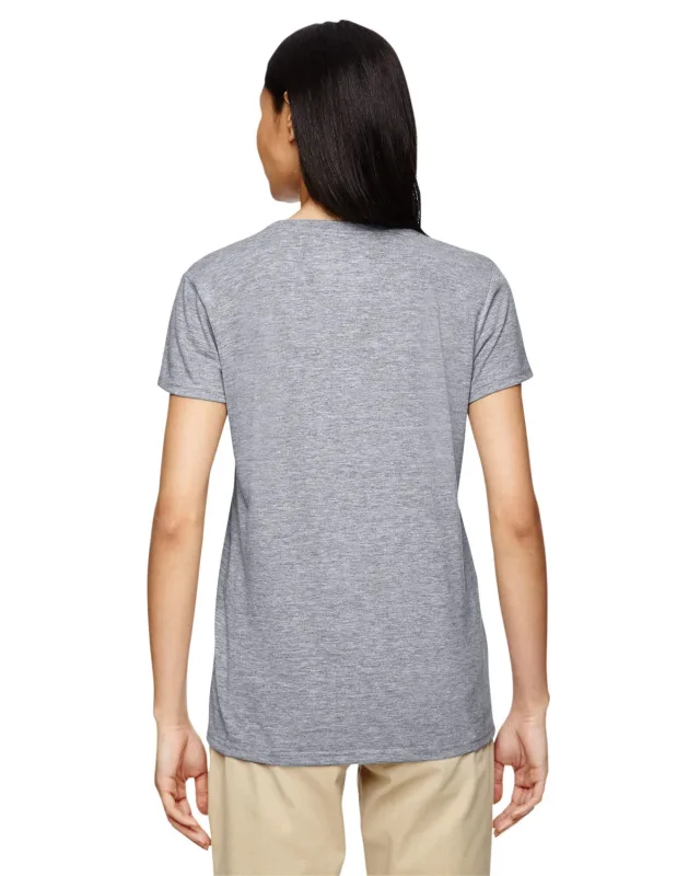 Gildan Ladies' Heavy Cotton V-Neck T-Shirt — view 76