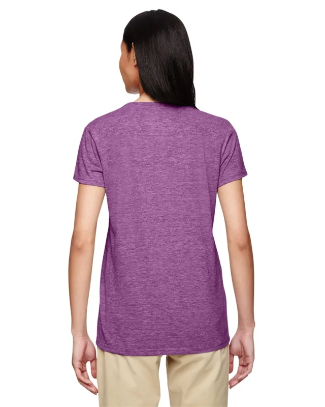 Gildan Ladies' Heavy Cotton V-Neck T-Shirt — view 79