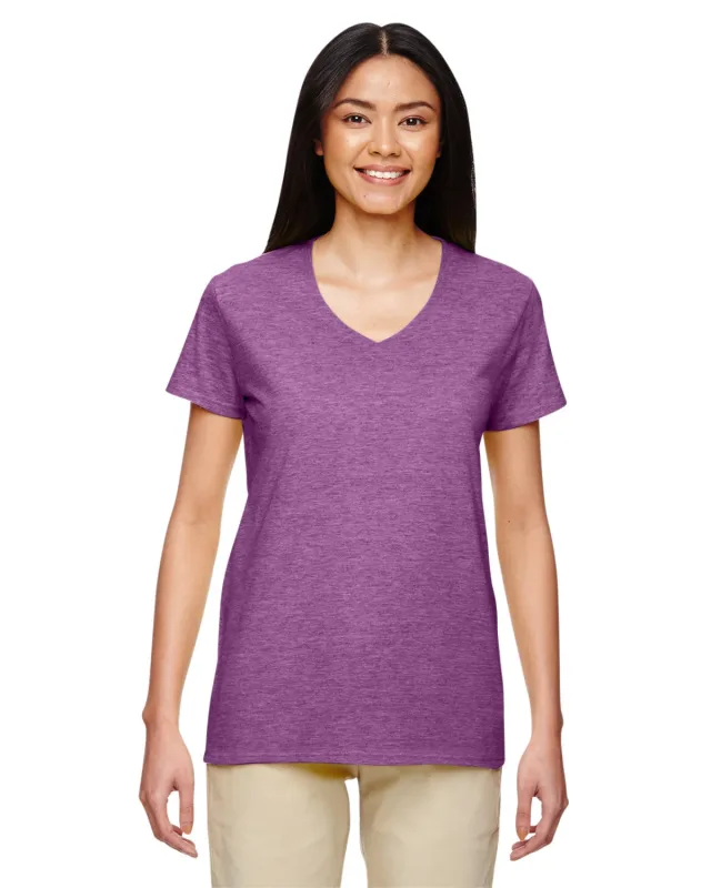 Gildan Ladies' Heavy Cotton V-Neck T-Shirt — view 80