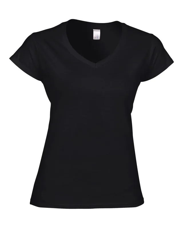 Gildan Ladies' SoftStyle® Fitted V-Neck T-Shirt — view 15