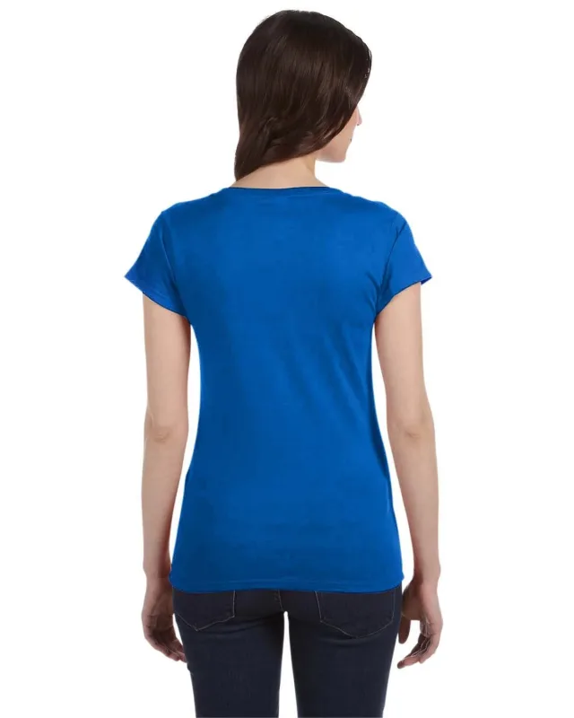 Gildan Ladies' SoftStyle® Fitted V-Neck T-Shirt — view 17