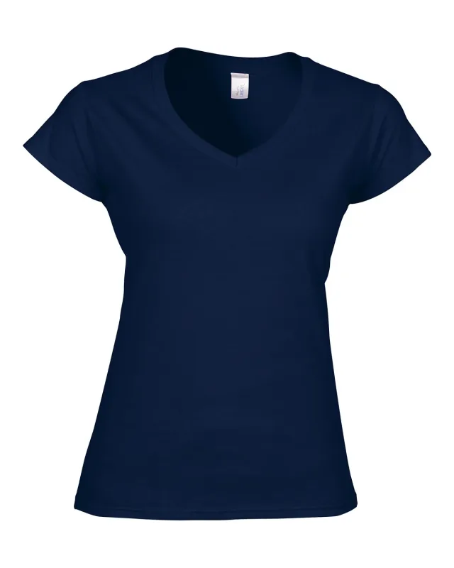 Gildan Ladies' SoftStyle® Fitted V-Neck T-Shirt — view 22
