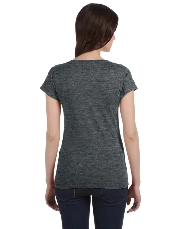 Gildan Ladies' SoftStyle® Fitted V-Neck T-Shirt — view 24