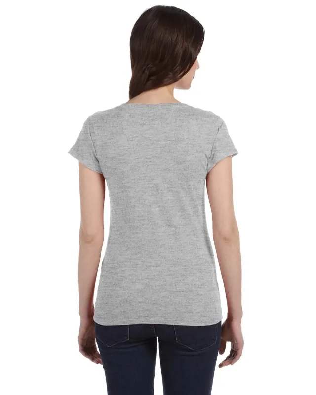 Gildan Ladies' SoftStyle® Fitted V-Neck T-Shirt — view 27