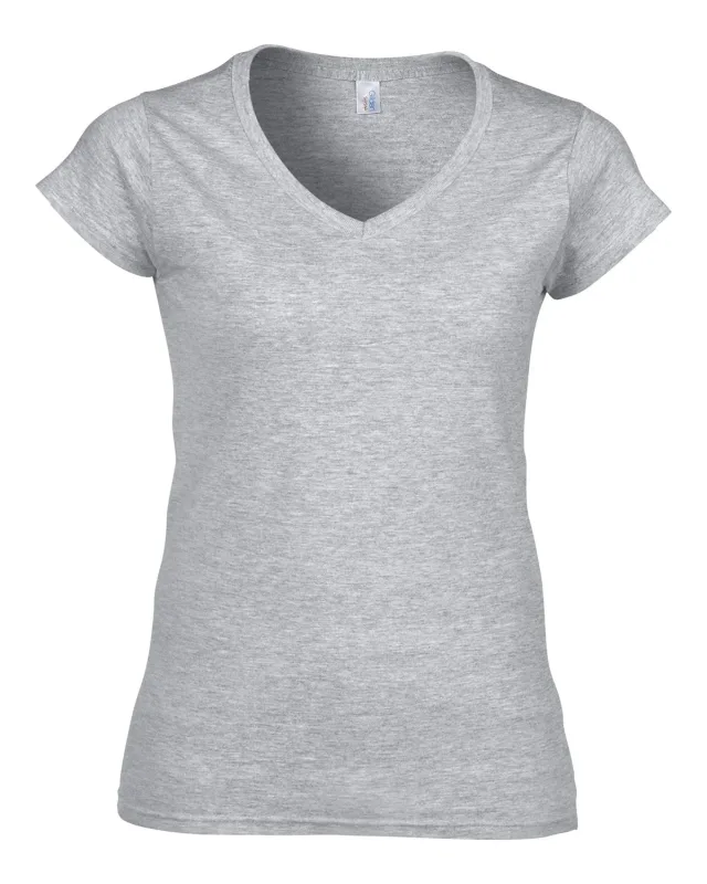 Gildan Ladies' SoftStyle® Fitted V-Neck T-Shirt — view 29