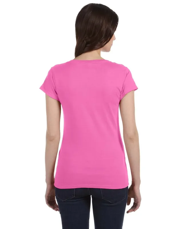 Gildan Ladies' SoftStyle® Fitted V-Neck T-Shirt — view 5