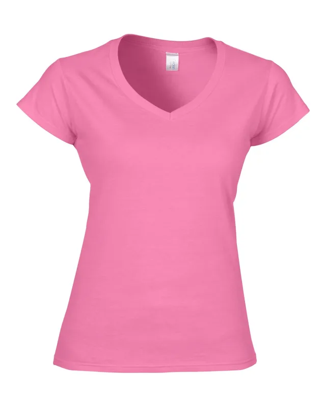 Gildan Ladies' SoftStyle® Fitted V-Neck T-Shirt — view 7