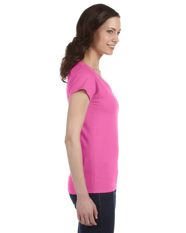 Gildan Ladies' SoftStyle® Fitted V-Neck T-Shirt — view 8