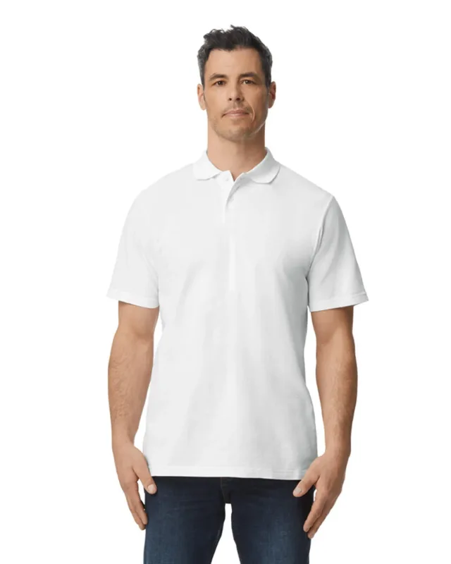 Gildan Men's Softstyle Double Pique Polo — view 2