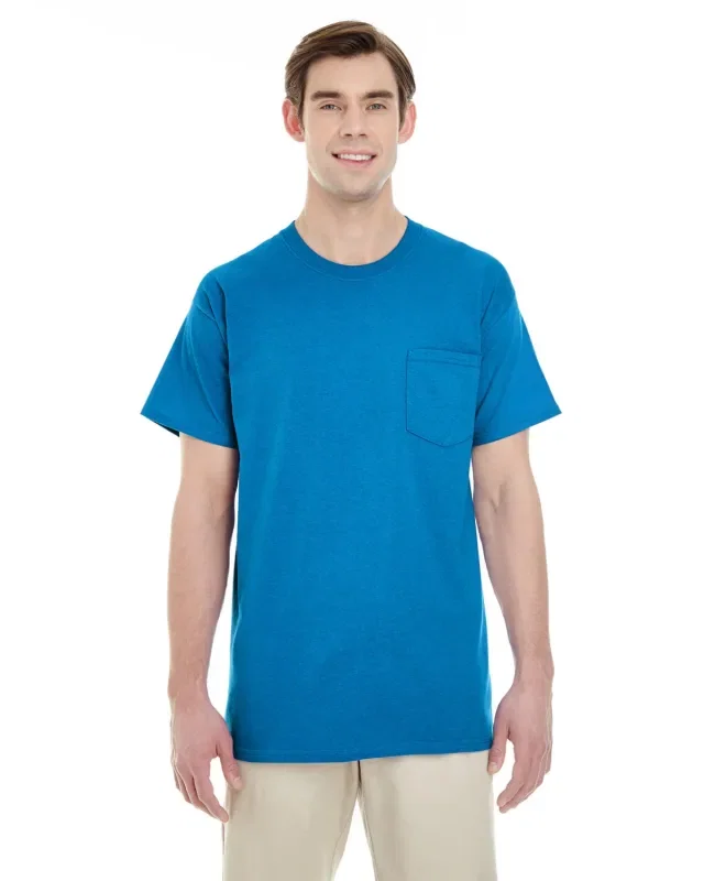 Gildan Unisex Heavy Cotton Pocket T-Shirt — view 10