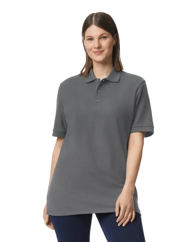 Gildan Unisex Midweight Double Pique Polo — view 4