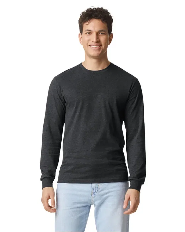 Gildan Unisex Softstyle CVC Long Sleeve T-Shirt — view 17