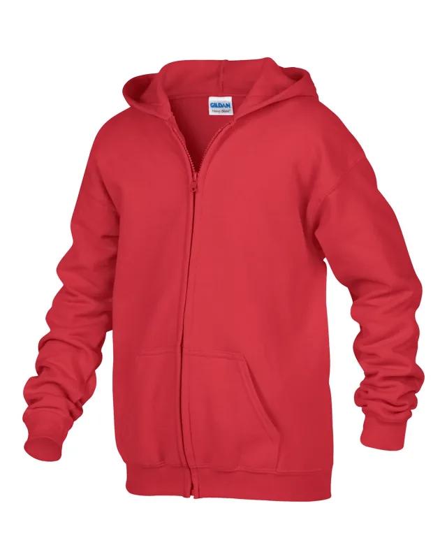 Gildan Youth Heavy Blend Full-Zip Hooded Sweatshirt — view 14