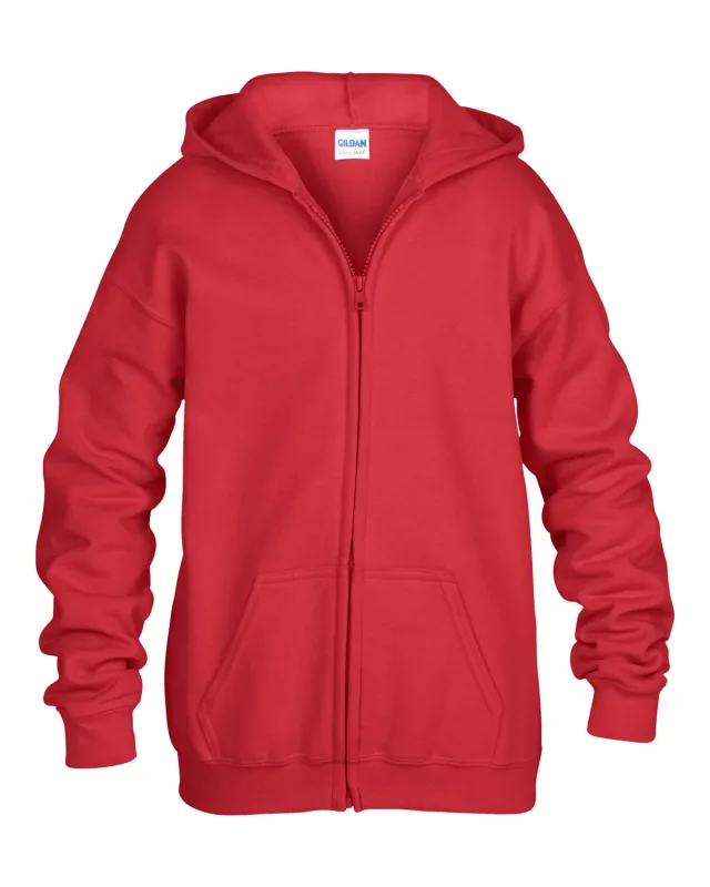 Gildan Youth Heavy Blend Full-Zip Hooded Sweatshirt — view 15