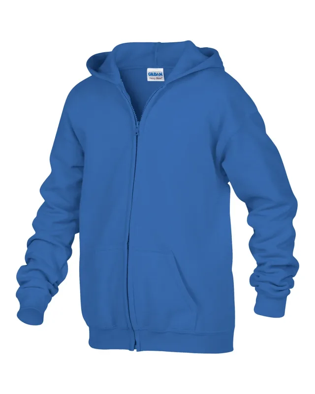 Gildan Youth Heavy Blend Full-Zip Hooded Sweatshirt — view 22