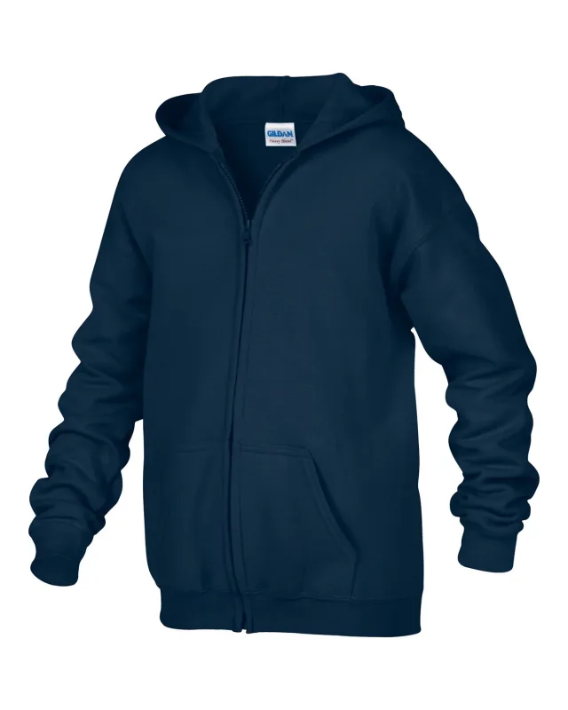 Gildan Youth Heavy Blend Full-Zip Hooded Sweatshirt — view 30