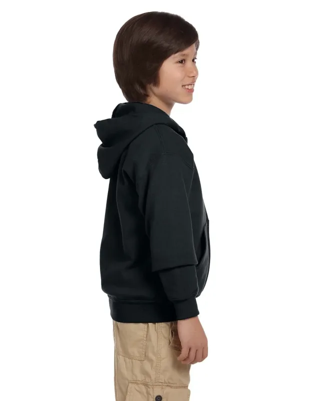 Gildan Youth Heavy Blend Full-Zip Hooded Sweatshirt — view 8