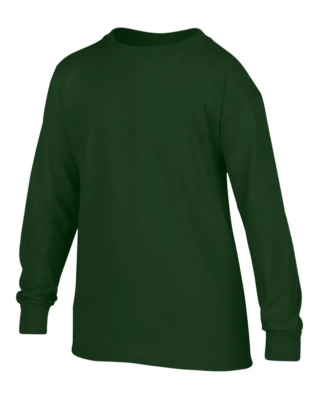 Gildan Youth Heavy Cotton Long-Sleeve T-Shirt — view 10