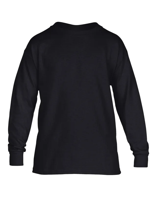 Gildan Youth Heavy Cotton Long-Sleeve T-Shirt — view 17