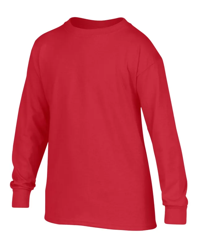 Gildan Youth Heavy Cotton Long-Sleeve T-Shirt — view 22