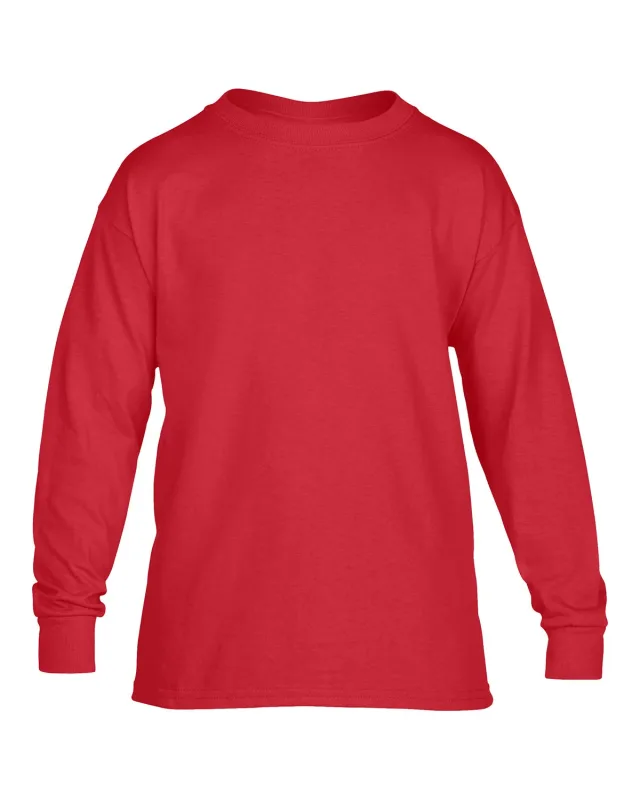 Gildan Youth Heavy Cotton Long-Sleeve T-Shirt — view 23