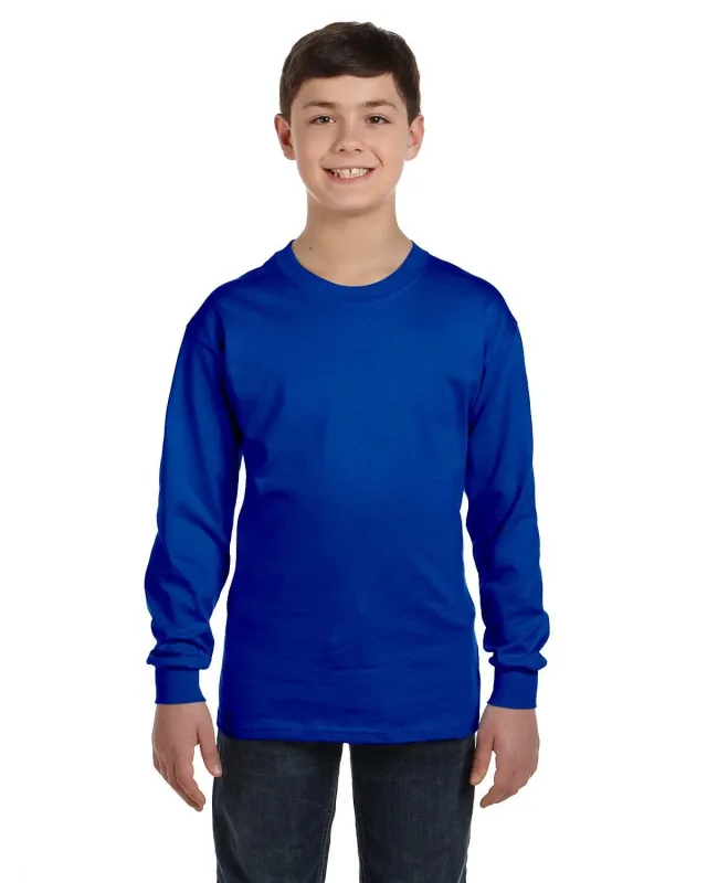 Gildan Youth Heavy Cotton Long-Sleeve T-Shirt — view 26