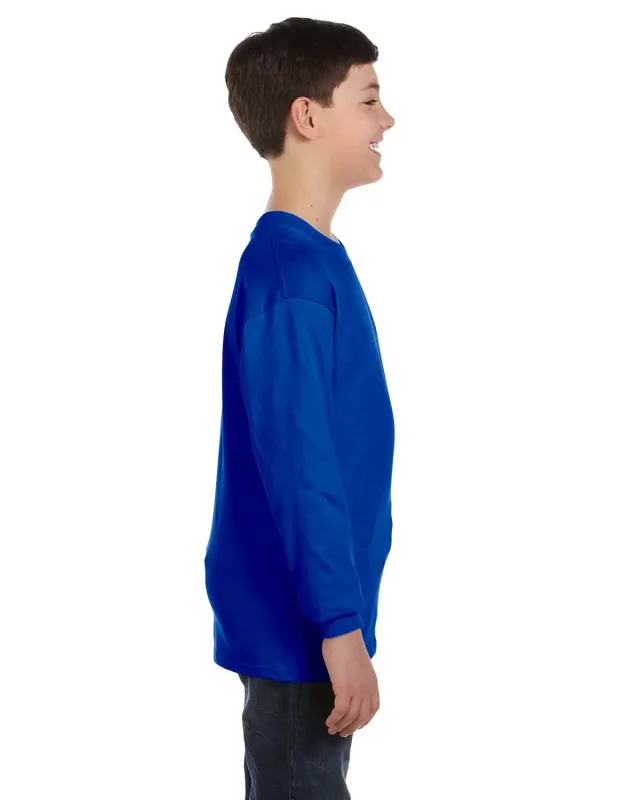 Gildan Youth Heavy Cotton Long-Sleeve T-Shirt — view 30