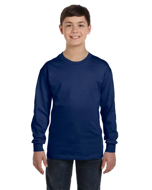 Gildan Youth Heavy Cotton Long-Sleeve T-Shirt — view 32