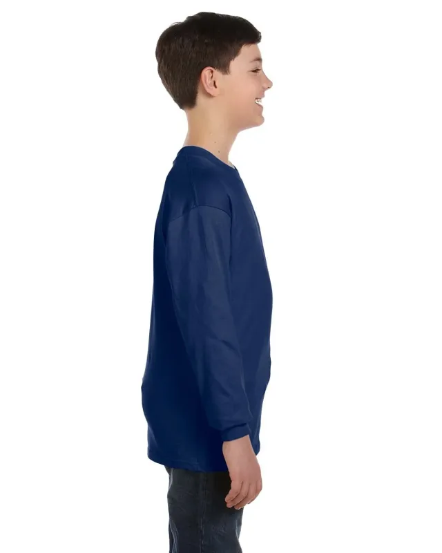 Gildan Youth Heavy Cotton Long-Sleeve T-Shirt — view 35