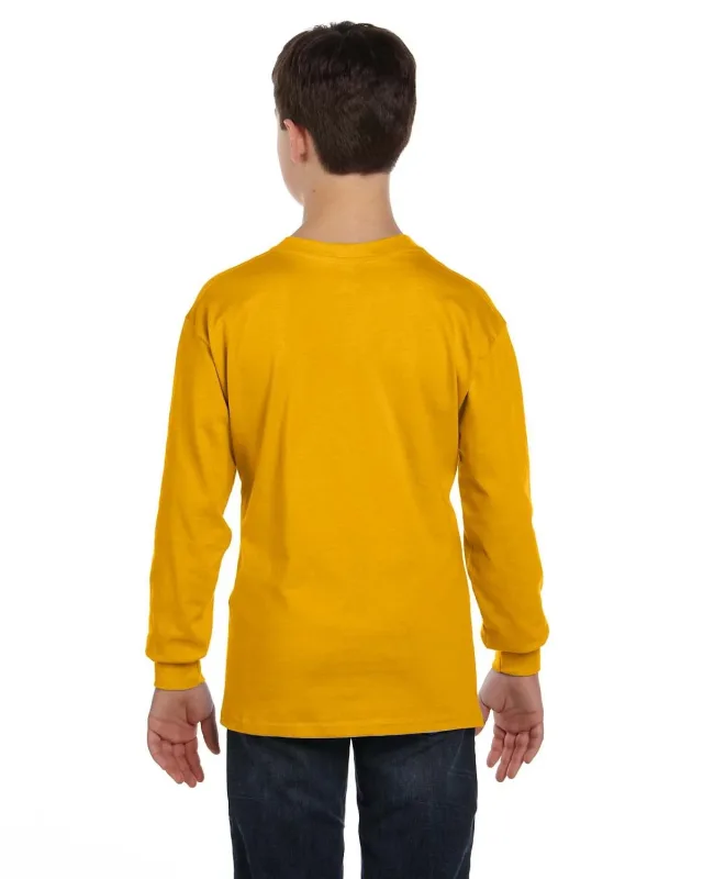 Gildan Youth Heavy Cotton Long-Sleeve T-Shirt — view 36