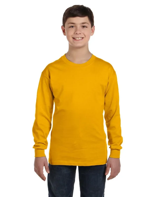 Gildan Youth Heavy Cotton Long-Sleeve T-Shirt — view 37