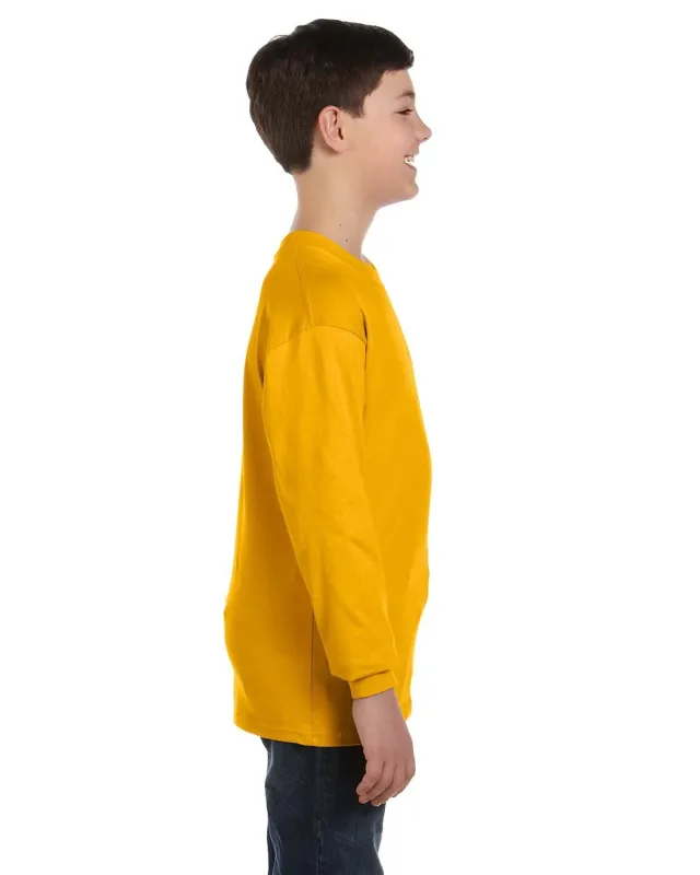 Gildan Youth Heavy Cotton Long-Sleeve T-Shirt — view 40