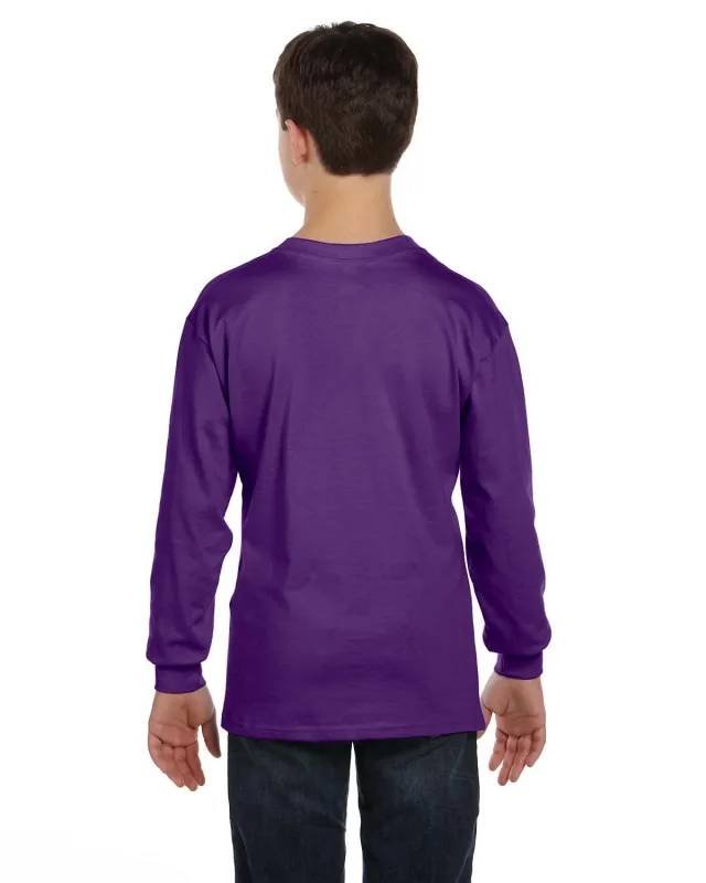 Gildan Youth Heavy Cotton Long-Sleeve T-Shirt — view 41