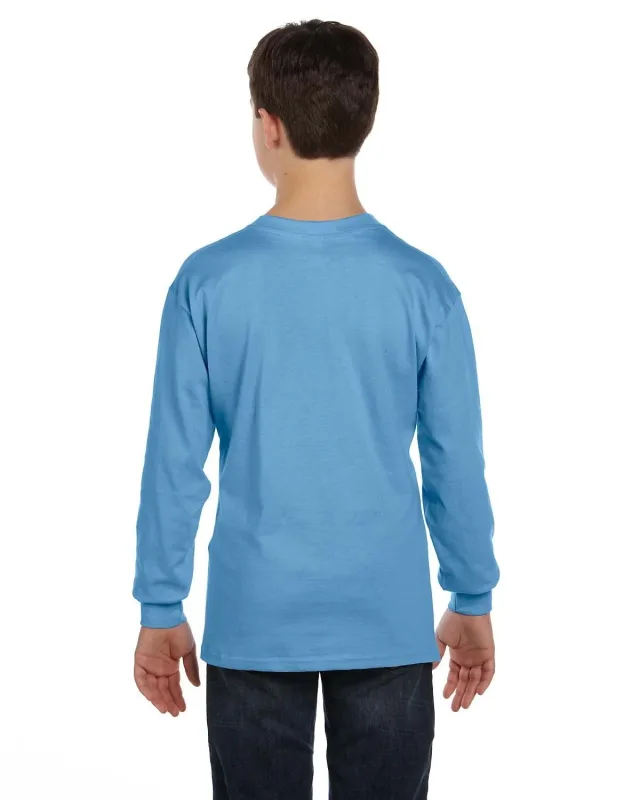 Gildan Youth Heavy Cotton Long-Sleeve T-Shirt — view 46