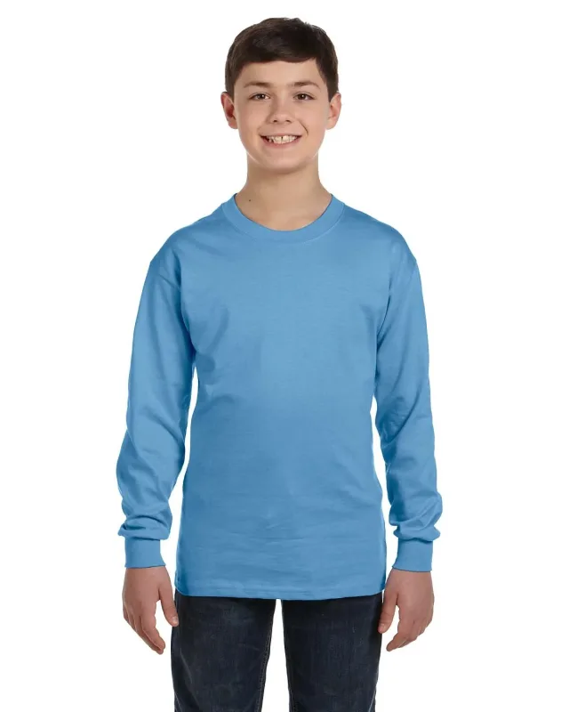Gildan Youth Heavy Cotton Long-Sleeve T-Shirt — view 47