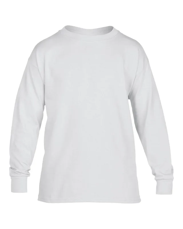 Gildan Youth Heavy Cotton Long-Sleeve T-Shirt — view 5
