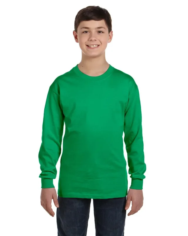 Gildan Youth Heavy Cotton Long-Sleeve T-Shirt — view 52