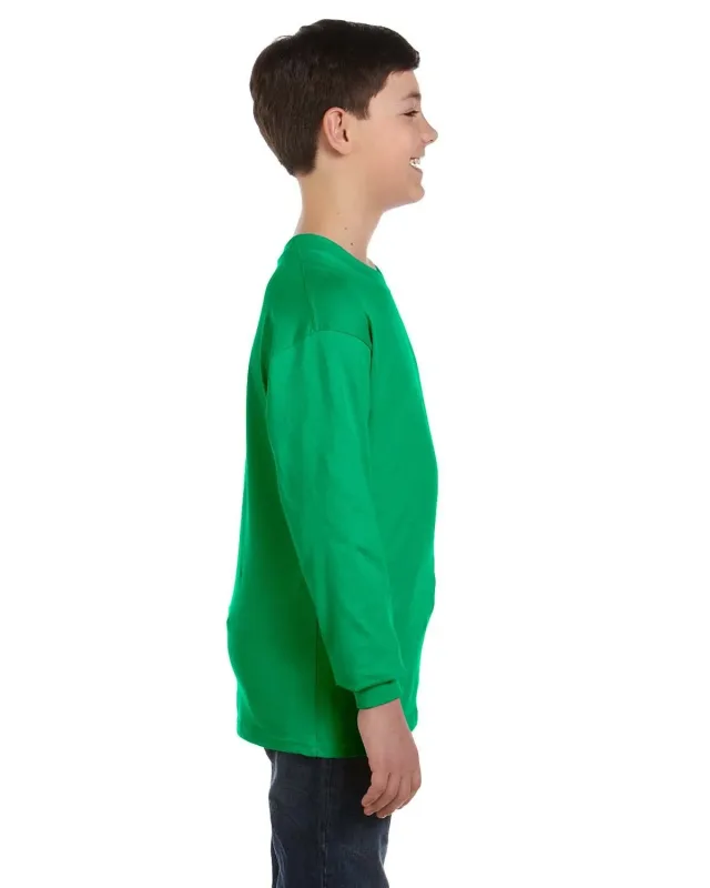 Gildan Youth Heavy Cotton Long-Sleeve T-Shirt — view 55