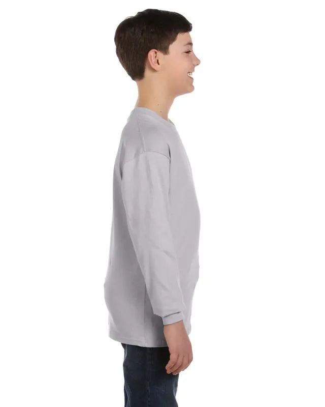 Gildan Youth Heavy Cotton Long-Sleeve T-Shirt — view 60