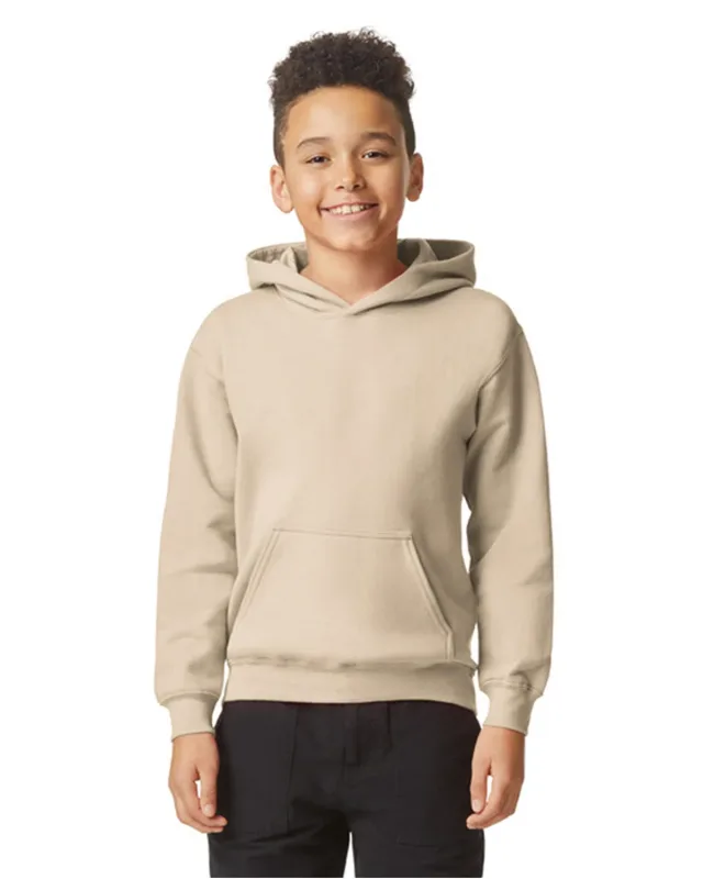 Gildan Youth Softstyle Midweight Fleece Hooded Sweatshirt — view 11
