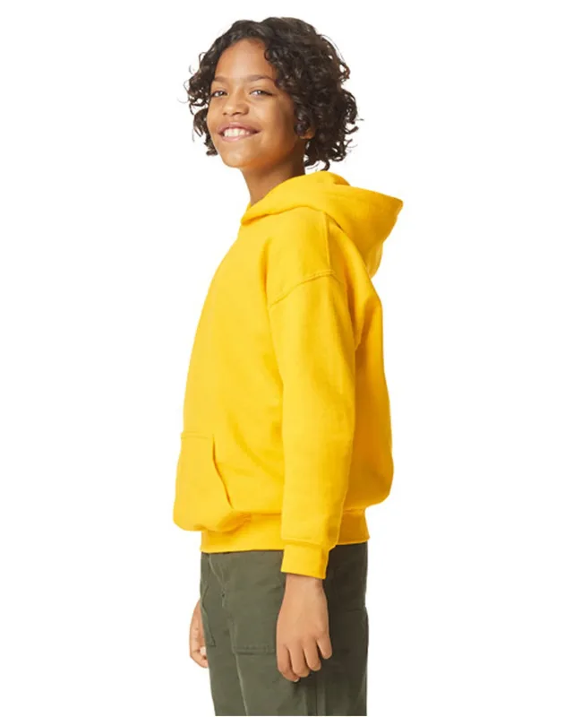 Gildan Youth Softstyle Midweight Fleece Hooded Sweatshirt — view 15