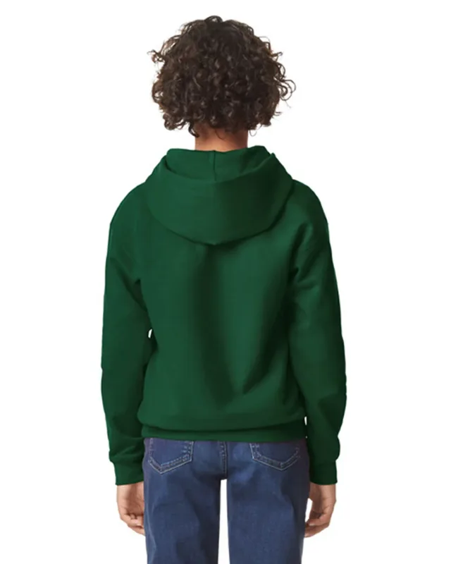 Gildan Youth Softstyle Midweight Fleece Hooded Sweatshirt — view 16